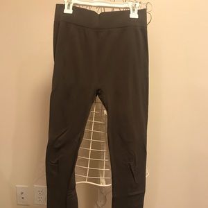 3 pairs of brown leggings